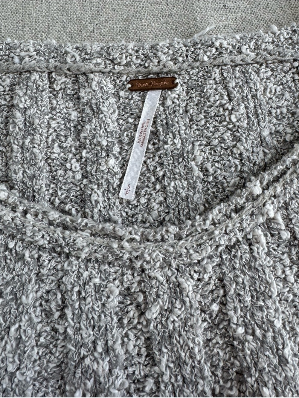Free People Soft Ribbed Grey Sweater - Picture 3 of 5